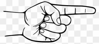 My Pointing Finger - Pointing Hand Cartoon Png Clipart