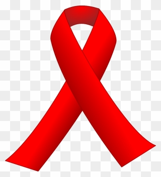 Red Awareness Ribbon - Clip Art Red Ribbon - Png Download