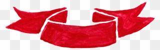 Watercolor Vector Ribbons Transparent - Watercolor Red Ribbon Png Clipart