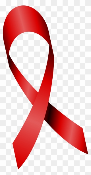 Transparent Awareness Ribbon Clipart - World Aids Day Drawing - Png Download