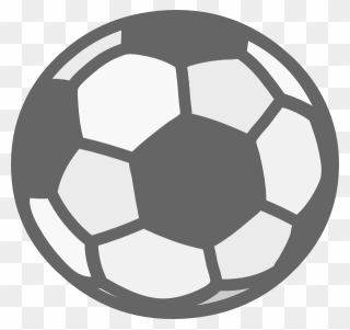 Football Sport Clip Art - Soccer Ball Icon White - Png Download
