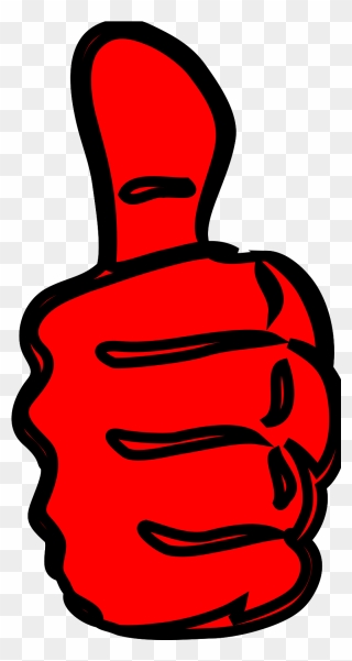Red Thumbs Up Png Clipart