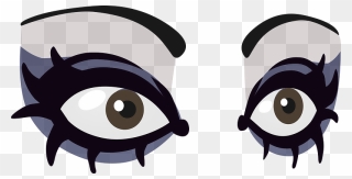 Eyes Goth Clipart - Goth Clipart - Png Download