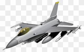 Transparent Jet Png - F 16 Fighter Jet Clipart