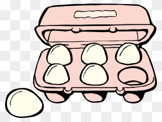 Box, Food, Cartoon, Carton, Eggs, Egg, Breakfast, Yoke - Free Clipart Eggs - Png Download