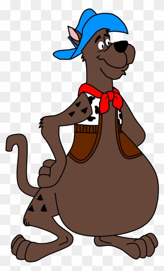 John Doo The Fattest Cowdog In The West - Cartoon Clipart