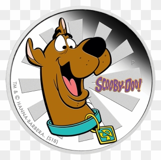 2018 Scooby-doo 1oz Silver Proof Coin - Cartoon Scooby Doo Face Clipart