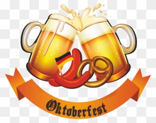 Oktoberfest Vector Invitation - Beer Glass Cheers Png Clipart