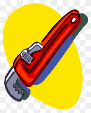 Vector Illustration Of Monkey Wrench Pipe Wrench Or - Monkey Wrench Clipart