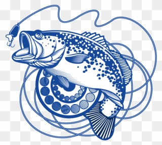 Bass Badge Logo - Bass Fishing Emblems Clipart