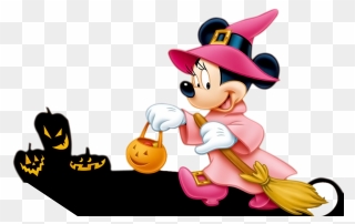 Halloween Pumpkin Minni Ear Clipart Clip Mickey Mouse - Minnie Mouse - Png Download