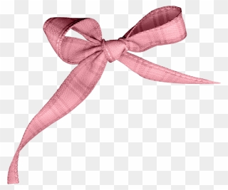 Clipart Bow Violet Ribbon - Transparent Background Pink Bow Ribbon - Png Download