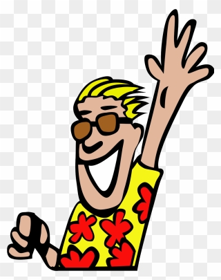 Guy Waving Bye Svg Clip Arts - Person Waving Clipart - Png Download