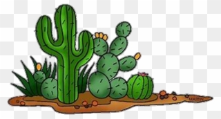 Sticker By Tee - Desert Cactus Clip Art - Png Download