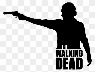 Rick Grimes Daryl Dixon Michonne Carl Grimes Clip Art - Walking Dead Silueta - Png Download