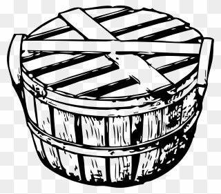 Apple Basket Clipart Black And White Clip Library Download - Bushel Of Crabs Black And White - Png Download
