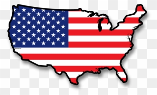 Us Flag Clip Art Graphic Free Download Usa Wall Map - Usa Flag Map Png Transparent Png