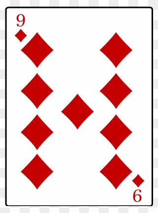 9 Of Diamonds - 9 Of Clubs Png Clipart