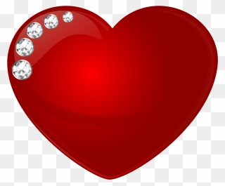 Heart With Diamonds Transparent Clip Art Image - Gallery Yopriceville New Hearts - Png Download
