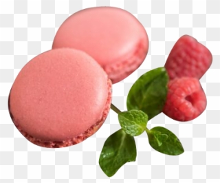 Macarons With Mint Leaf And Strawberry - Lingonberry Clipart