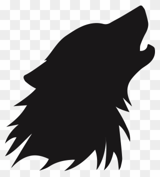 Tattoo Drawing Gray Wolf Body Piercing Stencil - Wolf Silhouette Tattoo Clipart