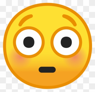 Flushed Emoji Png - Transparent Blush Emoji Png Clipart