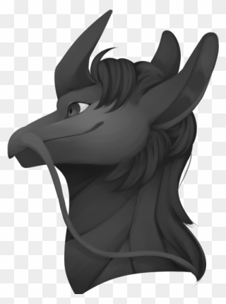 Unicorn Head Clipart Black And White , Png Download - Illustration Transparent Png