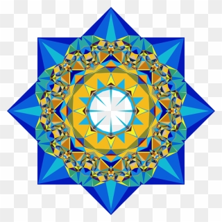 Triangle,symmetry,line - Mandalas En Punto De Cruz Clipart