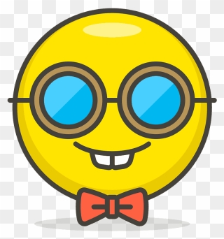 Nerd Face Emoji Clipart - Swag Icon - Png Download