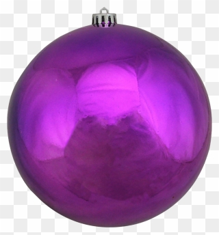Single Purple Christmas Ball Png Clipart - Christmas Ball Png Clipart Png Transparent Png