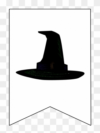 Transparent Harry Potter Hat Png - Black And White Harry Potter Hat Clipart