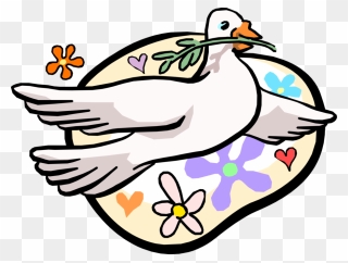 Vector Illustration Of Dove Of Peace Bird Secular Symbol - Symbolism In Literature Clipart - Png Download