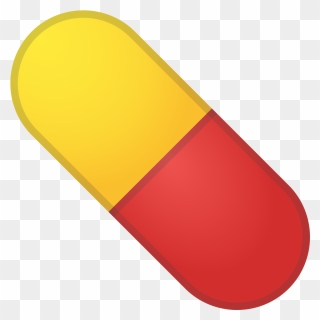 Pills Clipart Yellow - Pill Emoji Twitter - Png Download