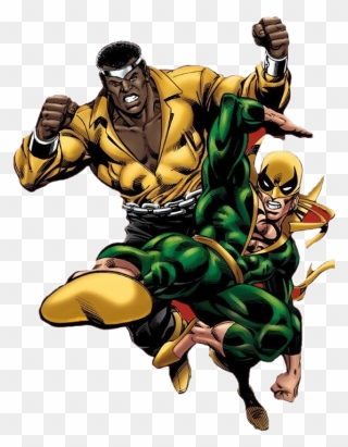 Iron Fist Background Png Image - Power Man And Iron Fist Png Clipart