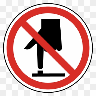 No Symbol Sign Label Clip Art - Do Not Touch Transparent - Png Download