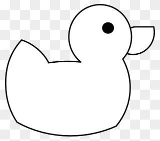 Thin Clip Art At Clker - Rubber Ducky Black & White Png Transparent Png