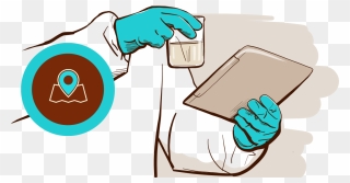 Doctor Testing Contaminant - Health Clipart