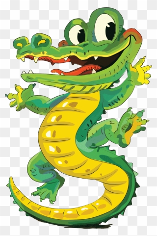 Reptilia Mascot Sir Chomps A Lot - Cartoon Clipart