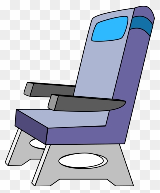 Bus Seat Clipart - Airplane Seat Clipart - Png Download