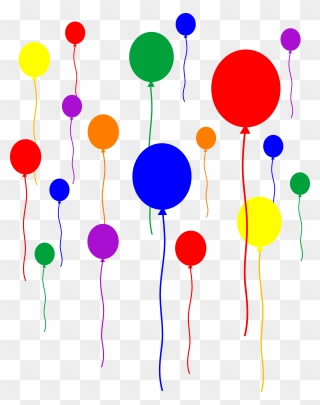 Birthday Balloons Cartoon Transparent Clipart