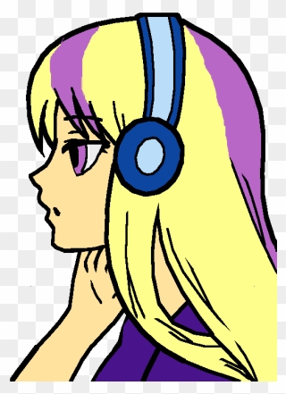 Transparent Anime Face Png - Anime Girl Not Colored Clipart