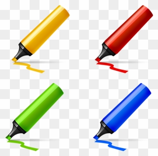 Pen Clipart Marker - Color Marker Pen Icon - Png Download
