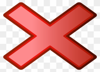 Animated Cross Mark Gif - Wrong Clipart, HD Png Download - 600x596 PNG 