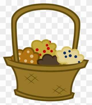 Rolls Clipart Basket Muffin - Muffins In A Basket Clip Art - Png Download