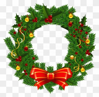 Christmas Wreath Clipart Png Transparent Png