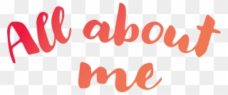 All About Me Png , Transparent Cartoon - All About Me Logo Clipart