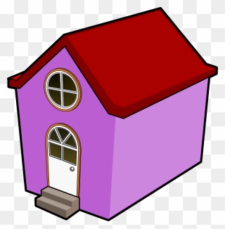 Animated Pictures Of Houses - Purple And Red House Clipart