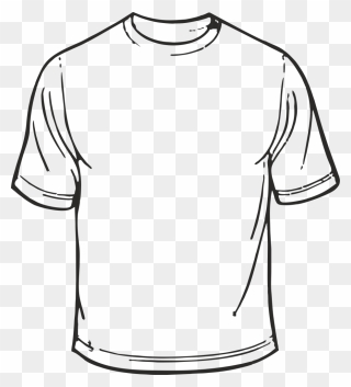 Blank Shirt Coloring Page Clipart