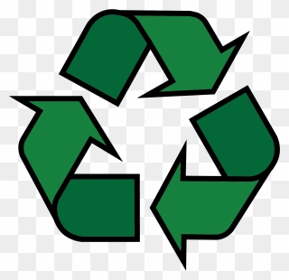 Garbage Clipart Biodegradable - Reuse Reduce Recycle Sign - Png Download
