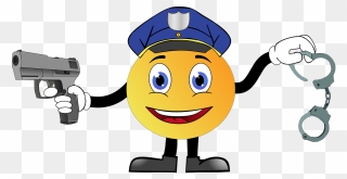 Smiley Polizei Clipart